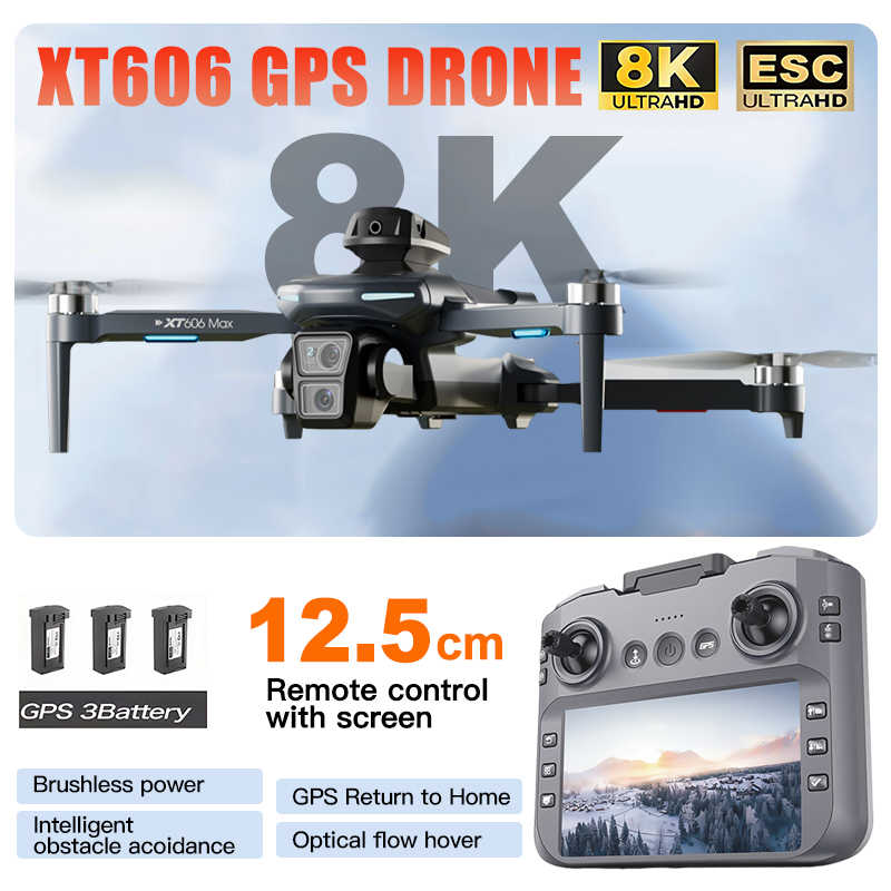 Rc Hobby China - Drone XT606 MAX 3 con Batteria,