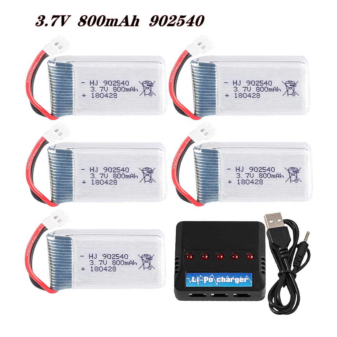 Rc Hobby Drone - Batteria Lipo 3.7V 800mAh 902540 25C