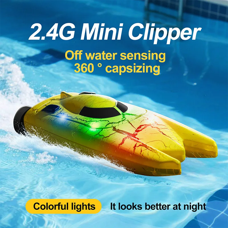 Mini Barca RC 2.4G con Luci, M - Rc Hobby Grade Boat recensione e prezzo